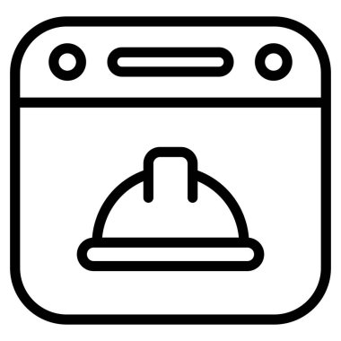 çalışma günü takvim çizelgesi simgesi, satır tasarımı karartması