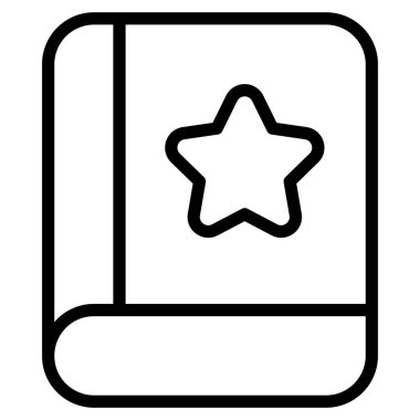 book line simgesi, book black out line vektör tasarımı 