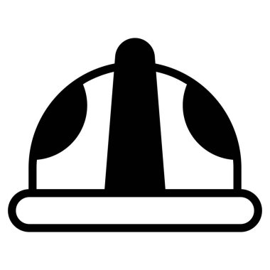 Kask kabartma simgesi, vektör kabartma tasarımı