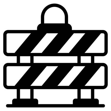 bariyer kabartma simgesi, vektör kabartma tasarımı