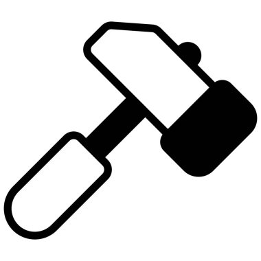 Çekiç sembolü, vektör kabartma tasarımı