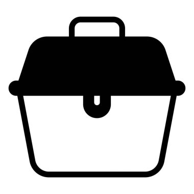 araç kutusu simgesi, vektör kabartma tasarımı