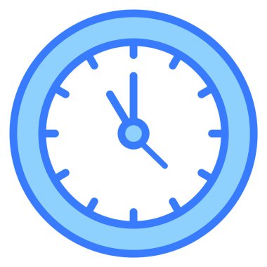 Saat mavi özet simgesi, Mutlu Noeller ve web ve mobil tasarım için Mutlu Yıllar simgeleri.