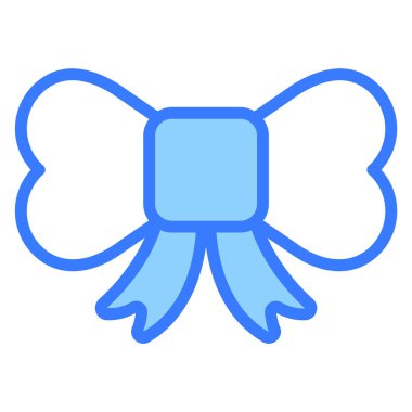 Yay mavisi dış hat simgesi, Mutlu Noeller ve web ve mobil tasarım için Mutlu Yıllar simgeleri.