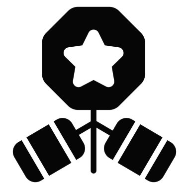 Havai fişek sembolü, Mutlu Noeller ve web ve mobil tasarım için yeni yıl simgeleri.