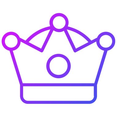 Taç ana hatları simgesi, Mutlu Noeller ve web ve mobil tasarım için Mutlu Yıllar simgeleri.