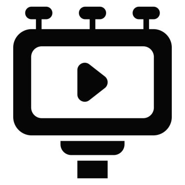 Billboard sembolü, Mutlu Noeller ve web ve mobil tasarım için Mutlu Yıllar simgeleri.