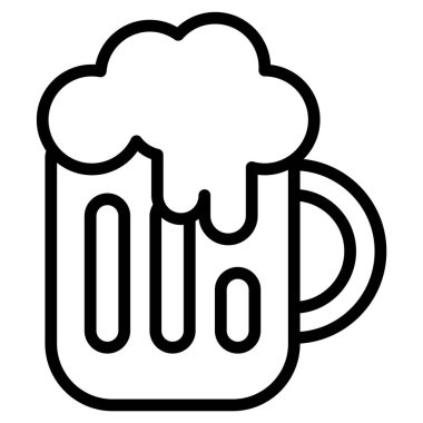 Bira hattı ikonu, Mutlu Noeller ve web ve mobil tasarım için Mutlu Yıllar simgeleri.