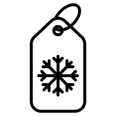 Etiket çizgisi simgesi, Mutlu Noeller ve web ve mobil tasarım için Mutlu Yıllar simgeleri.