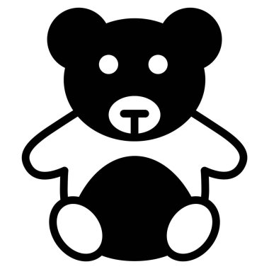 Oyuncak siyahı ana hatlar simgesi, Mutlu Noeller ve web ve mobil tasarım için yeni yıl simgeleri.