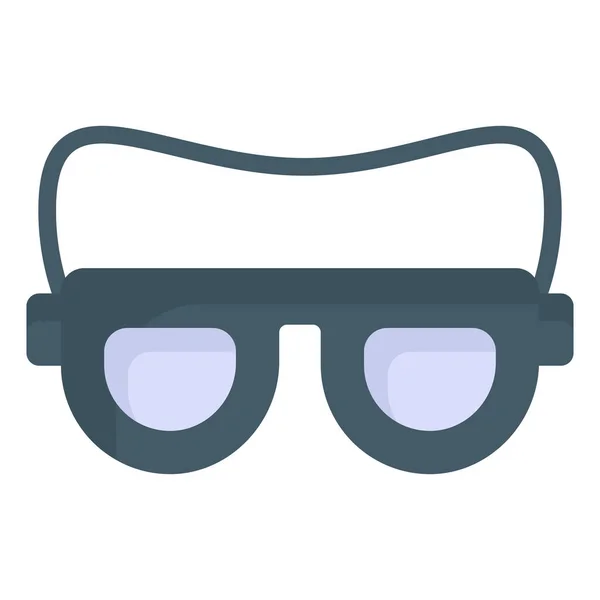 Gözlükler Düz Simge Şçi Bayramı Düz Vektör Tasarımı — Stok Vektör