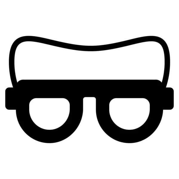 Eye Glasses Glyph Icon Glyph Vector Design — Stock Vector
