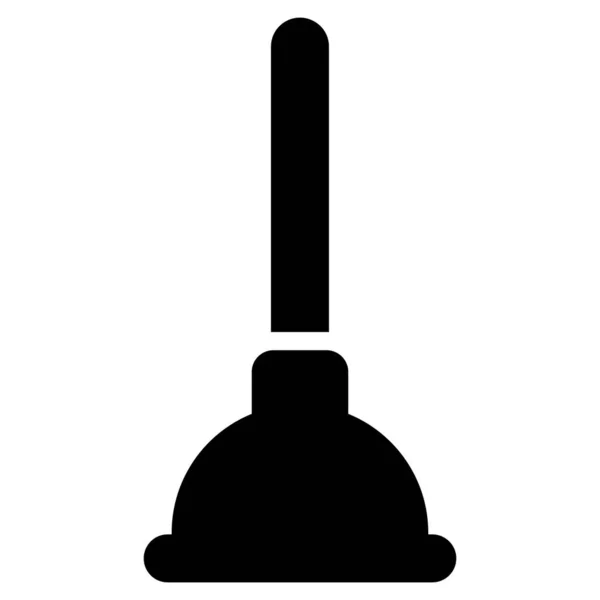 Kolbenglyphen Symbol Glyphen Vektor Design — Stockvektor