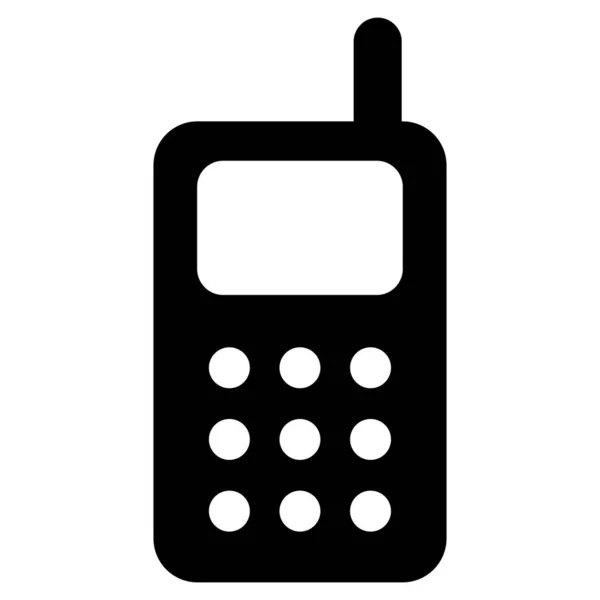 Telefon Schnurloses Glyphen Symbol Glyphen Vektordesign — Stockvektor