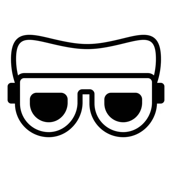 Gözlük Simgesi Vektör Kabartma Tasarımı — Stok Vektör