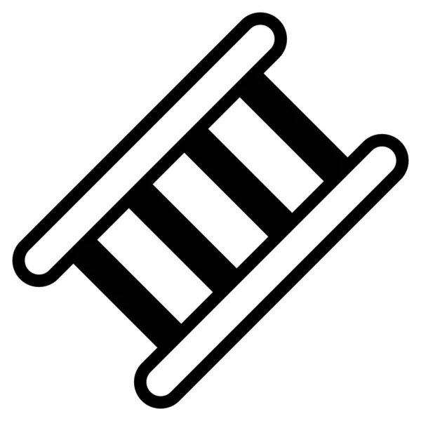 Merdiven Kabartma Simgesi Vektör Kabartma Tasarımı — Stok Vektör