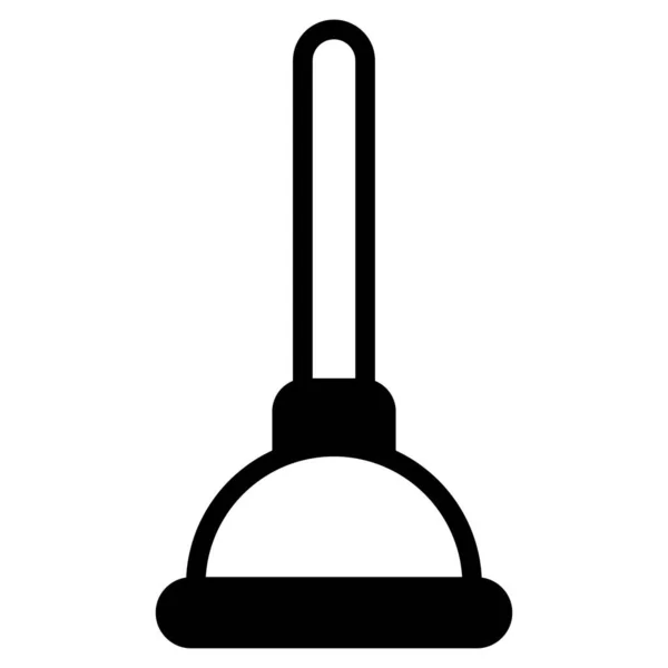 Kolbenglyphen Symbol Vektorglyphen Design — Stockvektor