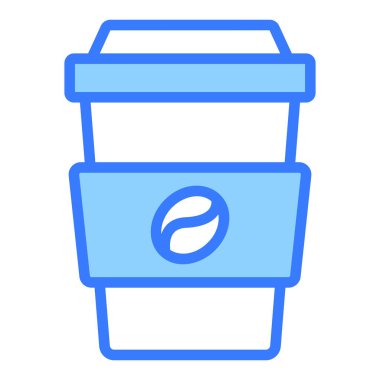 Kahve vektörü Simgesi. Basit Yaratıcı Vektör Satır Simgesi