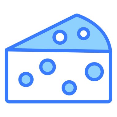 Peynir vektör hattı simgesi. Basit Yaratıcı Vektör Satır Simgesi