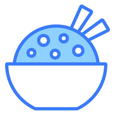 pilav vektör çizgisi simgesi. Basit Yaratıcı Vektör Satır Simgesi