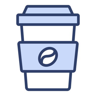 Kahve vektörü Simgesi. Basit Yaratıcı Vektör Satır Simgesi