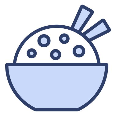 pilav vektör çizgisi simgesi. Basit Yaratıcı Vektör Satır Simgesi