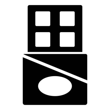 Çikolata vektörü sembol simgesi. Basit Yaratıcı Vektör Satır Simgesi