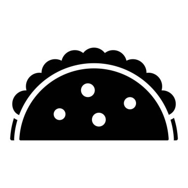 Burrito vektör simgesi. Basit Yaratıcı Vektör Satır Simgesi