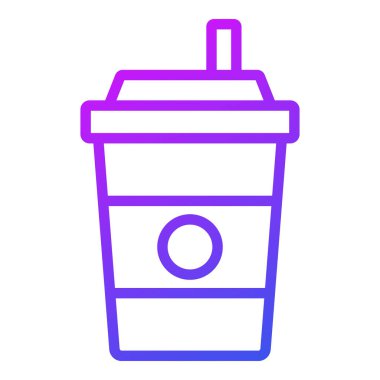 Kahve vektörü Simgesi. Basit Yaratıcı Vektör Satır Simgesi