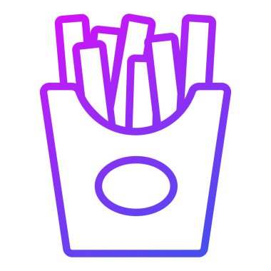 Kızartma vektör çizgisi simgesi. Basit Yaratıcı Vektör Satır Simgesi