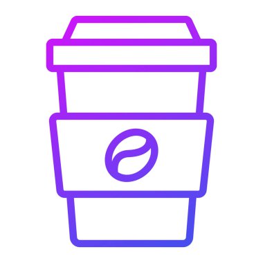 Kahve vektörü Simgesi. Basit Yaratıcı Vektör Satır Simgesi