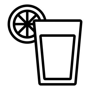 Meyve suyu vektörü Simgesi. Basit Yaratıcı Vektör Satır Simgesi