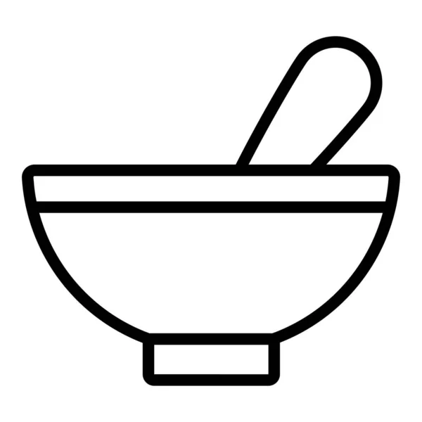 Soup Vektor Line Icon Einfaches Creative Vektor Line Icon — Stockvektor