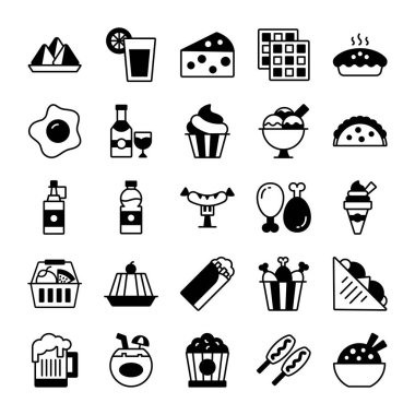 Geleneksel yemek seti. Lezzetli bir şeyler yiyelim. Lezzetli yemekler, restoran, kafe, bar, yemek..