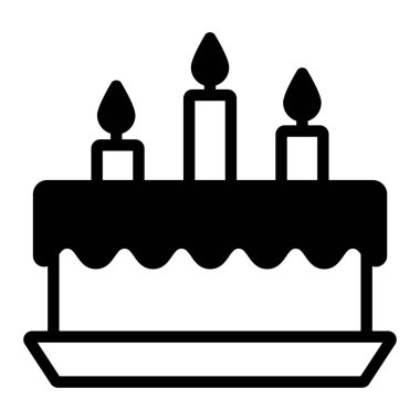 Pasta vektörü Simgesi. Basit Yaratıcı Vektör Satır Simgesi