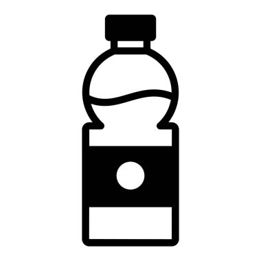 Su şişesi vektör hattı simgesi. Basit Yaratıcı Vektör Satır Simgesi