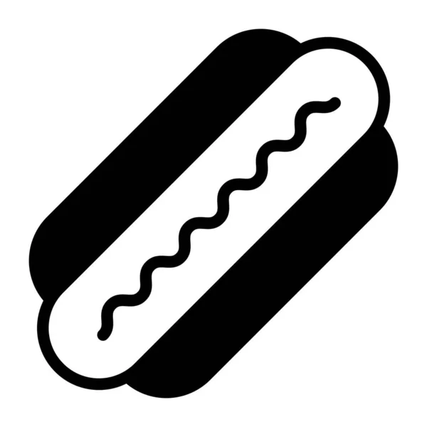 Hotdog Vector Line Icon Ícone Linha Vetorial Criativo Simples —  Vetores de Stock