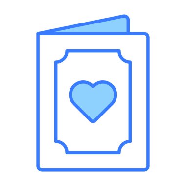 Davetiye simgesi, modern tarz Noel ve Yeni Yıl çizgisi simgesi, izole kış bayramı sembolleri