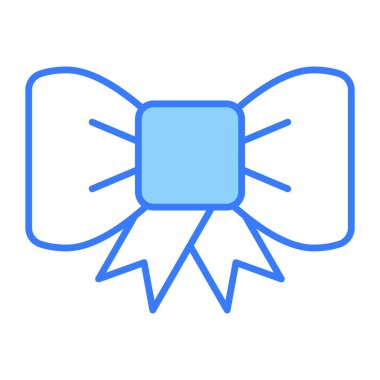 Papyon ikonu, modern tarz Noel ve Yeni Yıl çizgisi ikonu, izole kış bayramı sembolleri