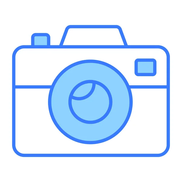 Camera Icon Modern Style Christmas New Year Line Icon Isolated — Stock Vector