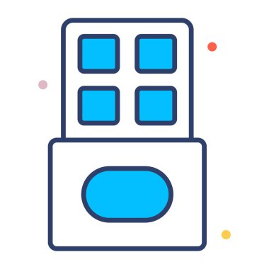 Çikolata ikonu, modern tarz Noel ve Yeni Yıl çizgisi ikonu, izole kış bayramı sembolleri