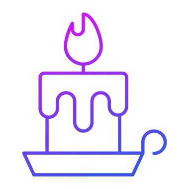 Mum ikonu, modern tarz Noel ve Yeni Yıl çizgisi ikonu, izole edilmiş kış bayramı sembolleri