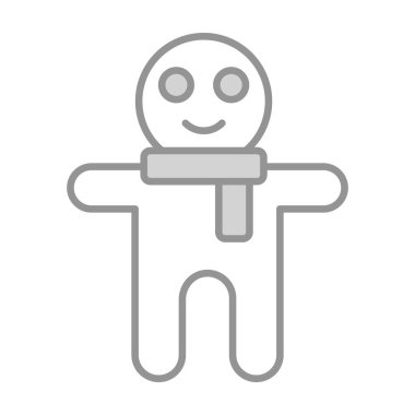 Kızıl Adam ikonu, modern tarz Noel ve Yeni Yıl çizgisi ikonu, izole edilmiş kış bayramı sembolleri