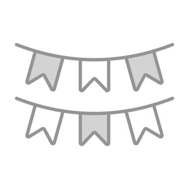 Dekorasyon ikonu, modern tarz Noel ve Yeni Yıl çizgisi ikonu, izole kış bayramı sembolleri