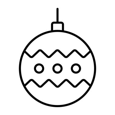 Dünya ikonu, modern tarz Noel ve Yeni Yıl çizgisi ikonu, izole edilmiş kış bayramı sembolleri