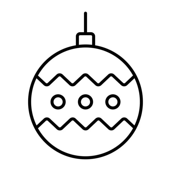 Globe Icon Modern Style Christmas New Year Line Icon Isolated — Stock Vector
