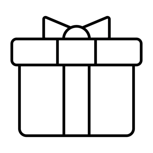 Ikona Dárkové Krabice Moderní Styl Vánoční Silvestrovská Ikona Osamělé Symboly — Stockový vektor