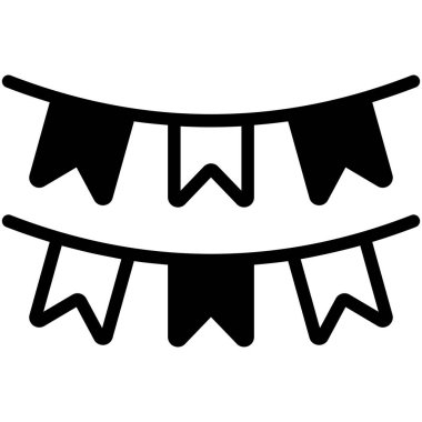 Dekorasyon ikonu, modern tarz Noel ve Yeni Yıl çizgisi ikonu, izole kış bayramı sembolleri