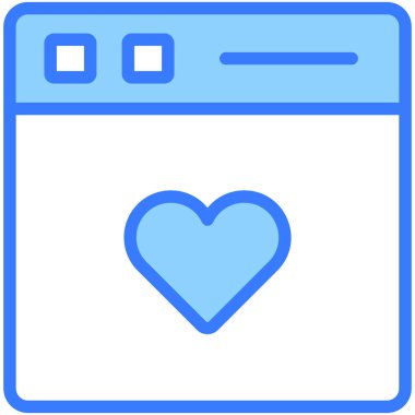 En sevdiği simge. Kullanıcı arayüzü Vektör İllüstrasyonu, Satır Sanatı Biçiminde Basit Bir Vektör İşareti ve Moda Sembolü olarak, Tasarım ve Web Siteleri veya Mobil Uygulamalar için,