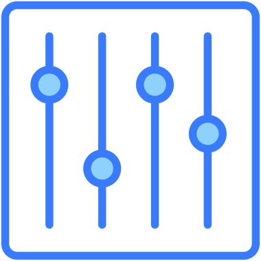 Karıştırıcı Simgesi. Kullanıcı arayüzü Vektör İllüstrasyonu, Satır Sanatı Biçiminde Basit Bir Vektör İşareti ve Moda Sembolü olarak, Tasarım ve Web Siteleri veya Mobil Uygulamalar için,